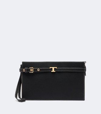Pochette T Signature Small en cuir | Tod's