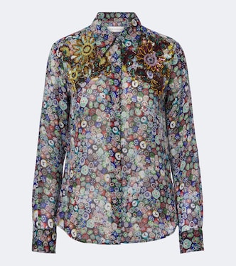 Embellished printed shirt | Dries Van Noten