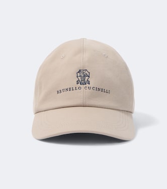 Logo cotton canvas baseball cap | Brunello Cucinelli