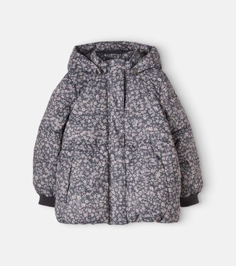 Eli floral puffer jacket | Wheat