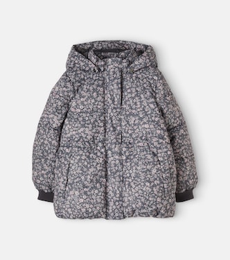Eli floral puffer jacket | Wheat