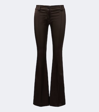 Duchess satin flared pants | Gucci