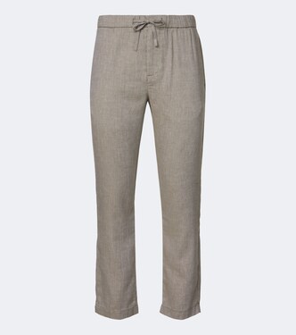 Oscar linen and cotton straight pants | Frescobol Carioca