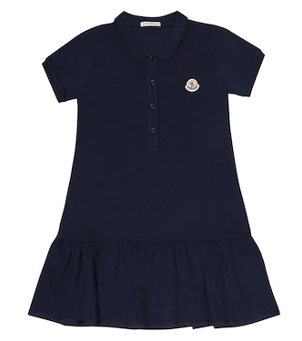 Stretch-cotton polo dress | Moncler Enfant