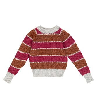Striped wool-blend knit sweater | Paade Mode