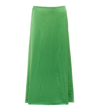 Satin midi skirt | Victoria Beckham