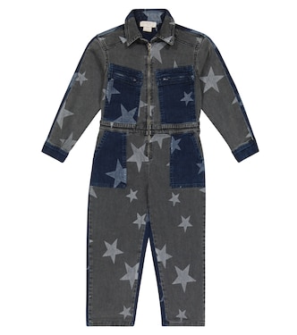 Printed denim jumpsuit | Stella McCartney Kids