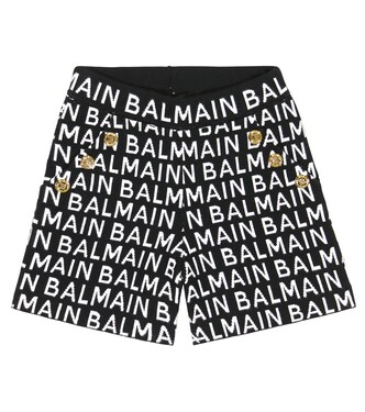 Short en jacquard à logo | Balmain Kids