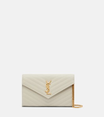 Cassandre matelassé leather wallet on chain | Saint Laurent