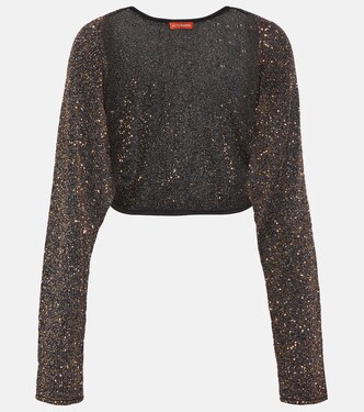 Alimia metallic knit sweater | Altuzarra
