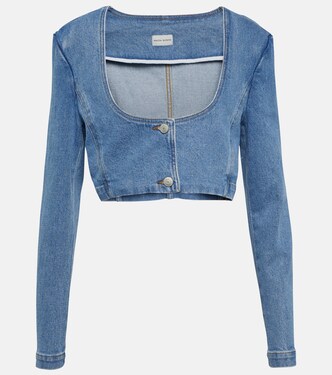 Cropped denim top | Magda Butrym