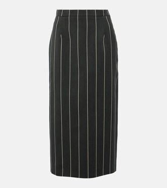 Wool-blend bouclé tweed midi skirt | Alessandra Rich