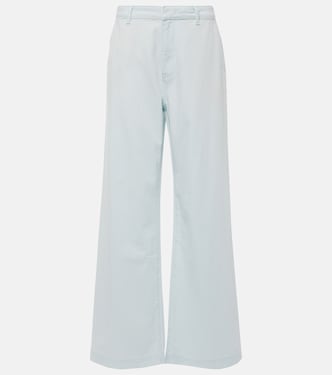 Pantalon ample à taille haute en coton | Vince