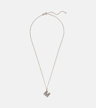 Collier Initial en or 10 ct et diamants | Stone and Strand