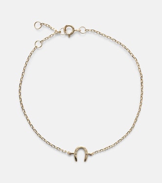 Lucky Horseshoe 10kt gold bracelet  | Stone and Strand