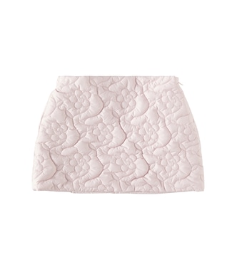 Pumpkin floral quilted skirt | Il Gufo