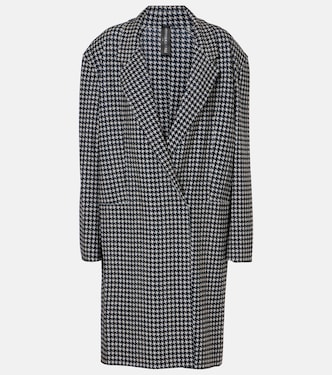 Double-breasted houndstooth coat | Norma Kamali
