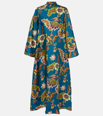 Magnifico printed silk midi dress | La DoubleJ