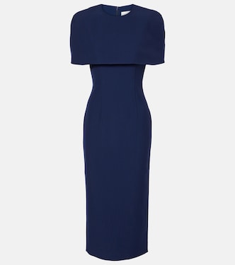Caped crêpe cocktail dress | Roland Mouret