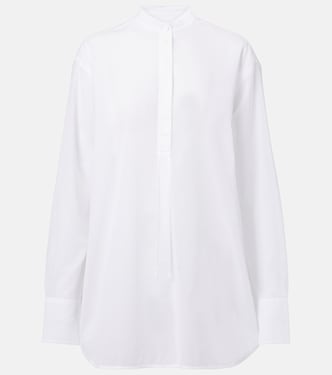 Oversized cotton voile shirt | Toteme