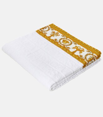 Toalla de playa Versace Allover de rizo de algodón | Versace Home