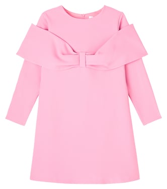 Bow-detail crêpe dress | Patachou