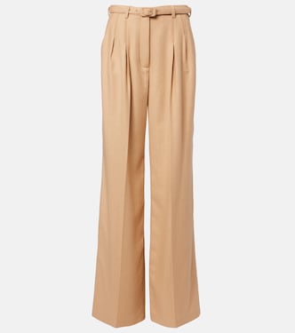 Rhein high-rise wool flared pants | Gabriela Hearst