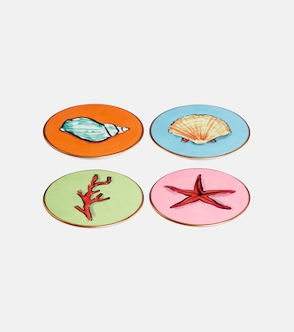 Il Viaggio di Nettuno set of 4 coasters by Luke Edward Hall | Ginori 1735