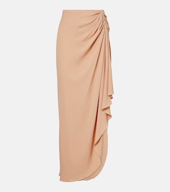 re/edit draped crêpe georgette maxi skirt | Mugler