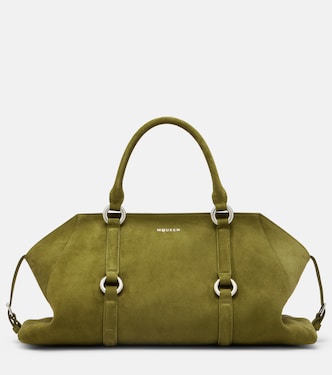 Farringdon Medium suede tote bag | McQueen