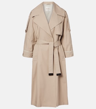 Trench-coat en gabardine de coton mélangé | Max Mara
