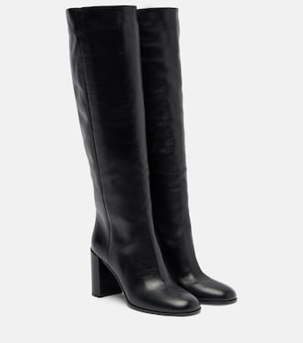 Leather knee-high boots | Prada