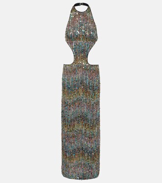 Open-back sequined lamé gown | Missoni