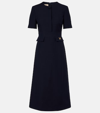 Crepe Couture VGold midi dress | Valentino