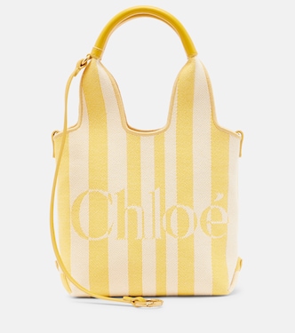 Stripy Small jacquard tote bag | Chloé