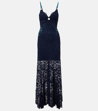 Robe longue en dentelle | Rabanne