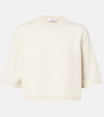 Pull court en cachemire mélangé | Alaïa