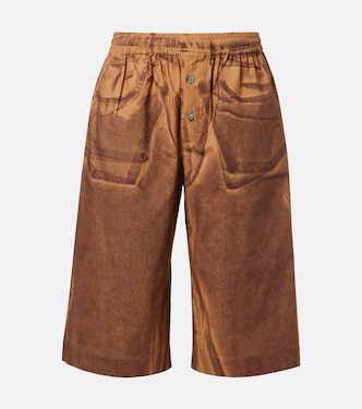Printed cotton shorts | Acne Studios