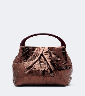 Borsa a mano Mini in pelle metallizzata | Dries Van Noten