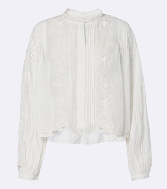 Blouse Rubra en ramie à broderies | Isabel Marant