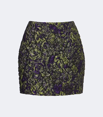 Cloqué jacquard miniskirt | Balmain