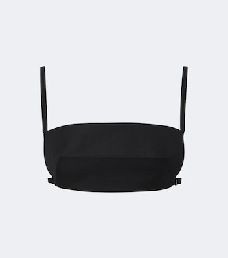 Top bandeau de lana y seda | Jil Sander
