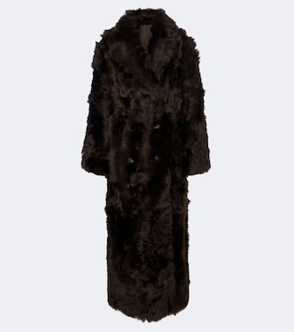 Cappotto doppiopetto in shearling | Yves Salomon