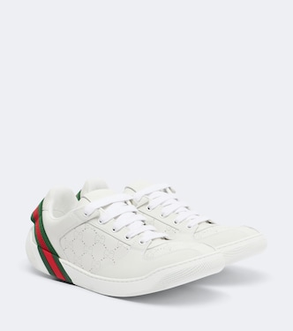 Screener GG 레더 스니커즈 | Gucci