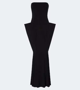 Strapless jersey gown | Norma Kamali