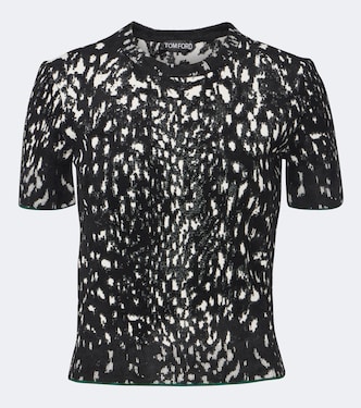 Jacquard velvet T-shirt | Tom Ford