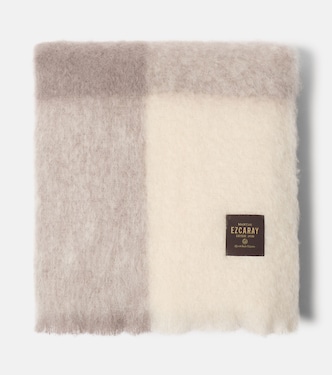 Mohair Cuadros mohair and wool-blend throw | Mantas Ezcaray