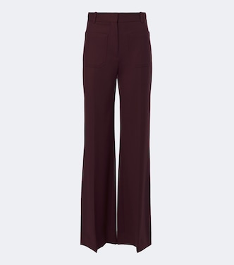 Alina flannel wide-leg pants | Victoria Beckham