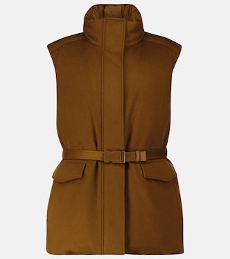 Laytin belted cashmere vest | Loro Piana