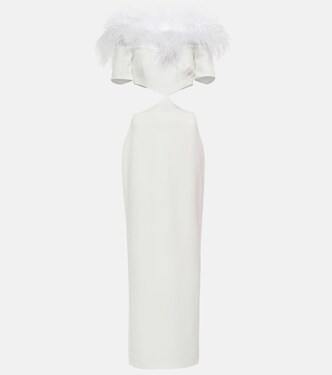 Robe longue à plumes | Rasario